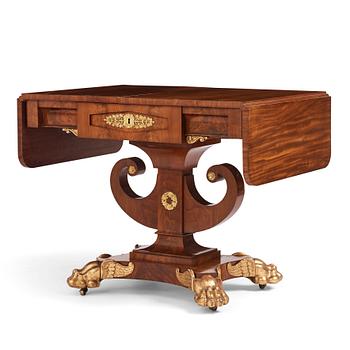 39. Klaffbord, tillskrivet Johan Öman (mästare i Stockholm 1815-1833), Empire.