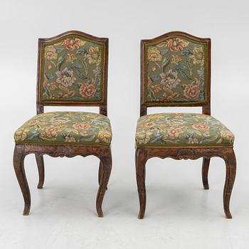 Chairs, a pair, Rococo, 18th century.