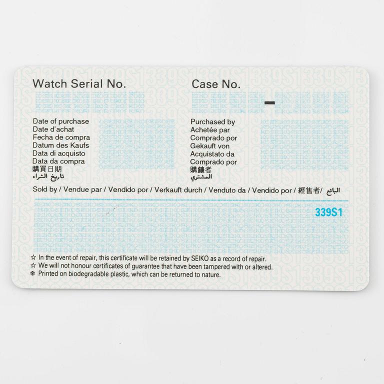 Seiko, Prospex, Marine Master, wristwatch, 44.3 mm.