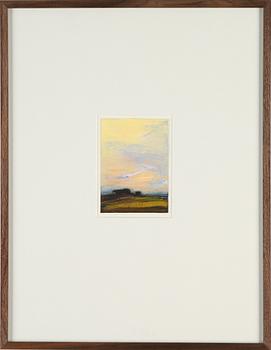 Peter Frie, oil on paper, signed and dated 04 verso.