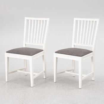 Chairs, 8 pcs, Leksand model, late 20th century.