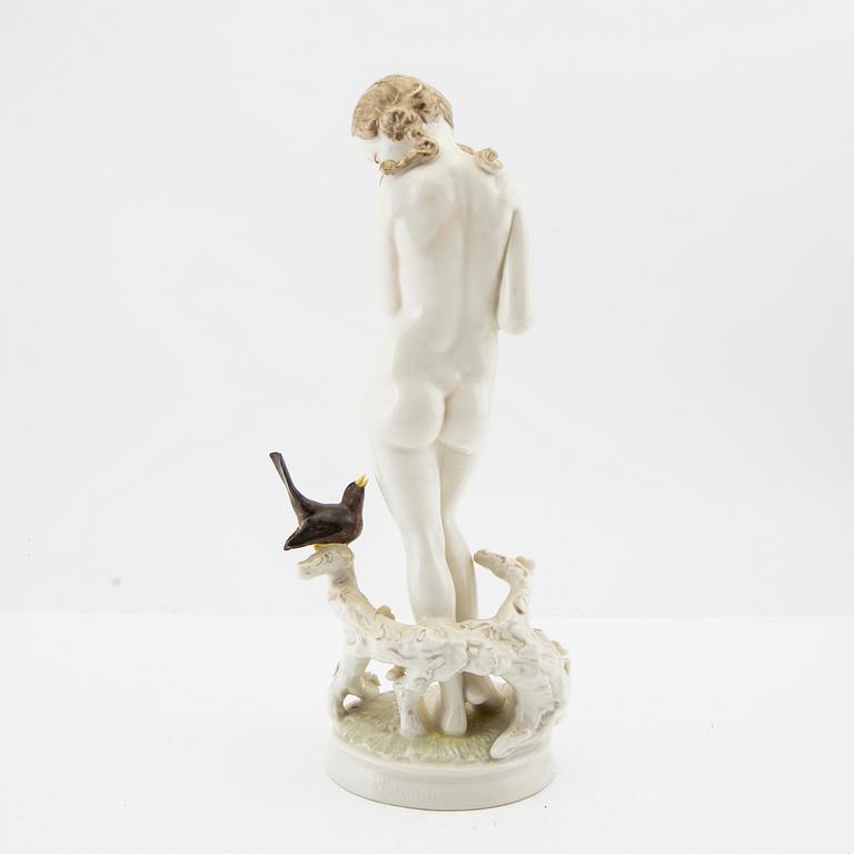 G Werner figurine Hutschenreuther Germany mid-20th century porcelain.