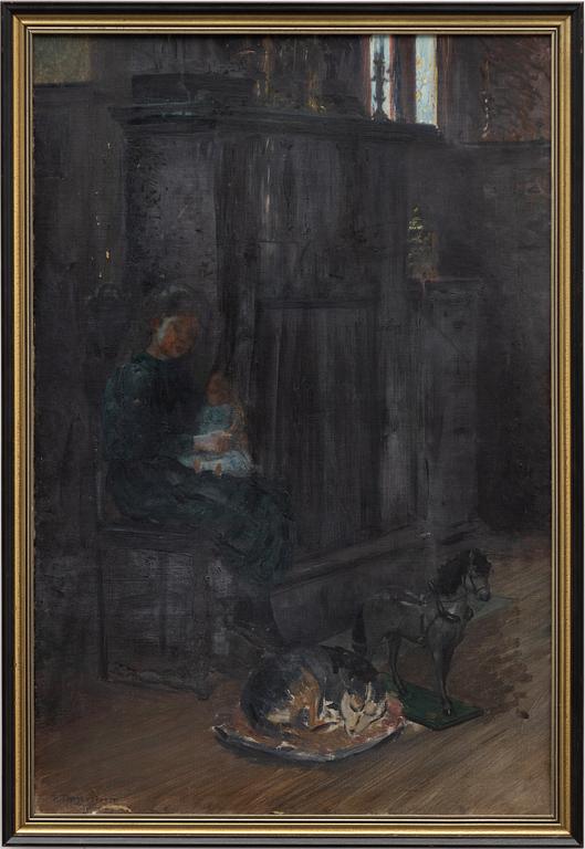 Robert Thegerström, Interior with Girl.