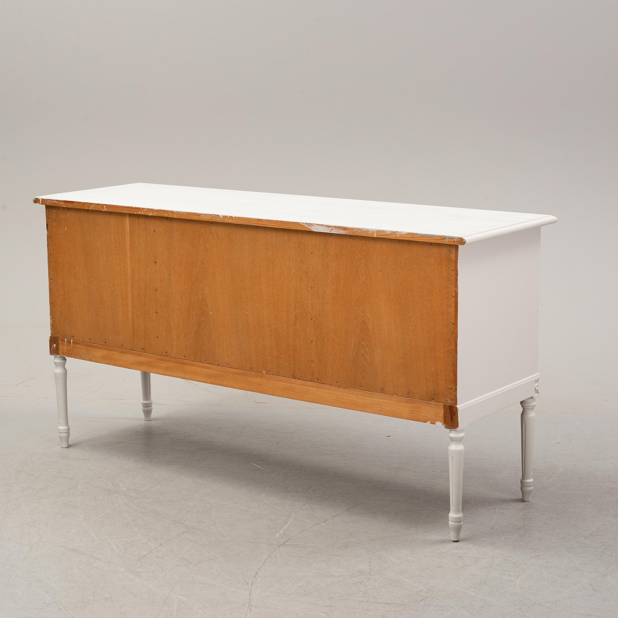 A painted Gustavian style sideboard, second half of the 20th Century.