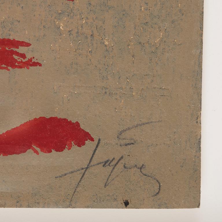 ANTONI TÀPIES, Färgserigrafi, 1974, signerad och numrerad EA.