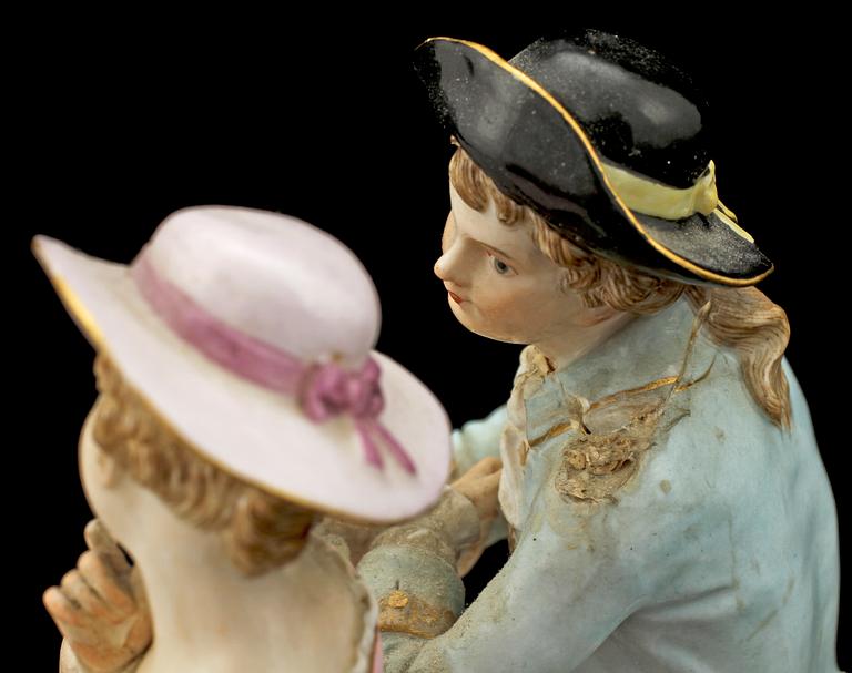 FIGURIN, porslin, Meissen, sekelskiftet 1800/1900.