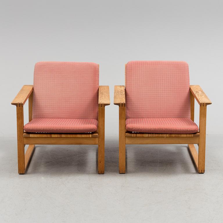 A pair of BØRGE MOGENSEN chairs, Modell 2256", Denmark.