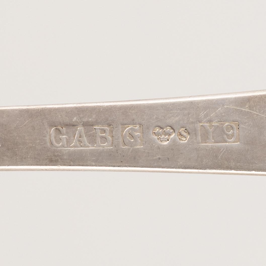 Jacob Ängman, a 46-piece silver cutlery set, 'Rosenholm', GAB, Eskilstuna, 1969-74.