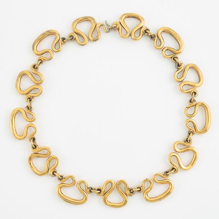 Estrid Ericson, necklace "Etruscan", gilded tin, for Svenskt Tenn.