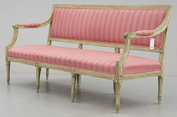 SOFFA, gustaviansk, sign Johan Erik Höglander, 1700-talets andra hälft.