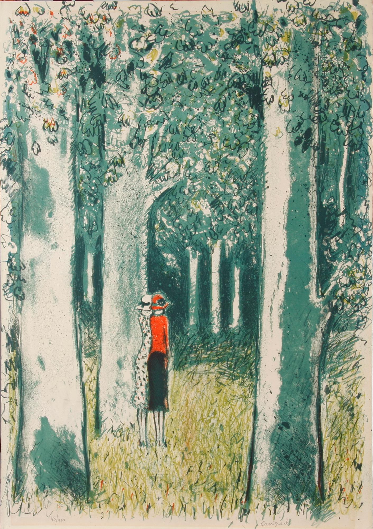 CASSIGNEUL, JEAN PIERRE. Färglitografi, sign o nr 43/120.