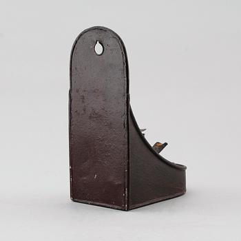 OLJELAMPA, plåt och smide, 1700-tal.