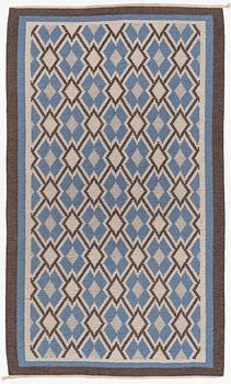 A Swedish flat weave carpet c.. 341 x 200 cm.