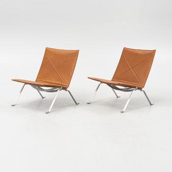 Poul Kjaerholm, fåtöljer, ett par, "PK 22", Fritz Hansen, Danmark, 1998/99.