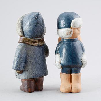 FIGURER, 2 st, stengods, Lisa Larson, Gustavsberg.