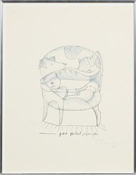 François-Xavier Lalanne · FRANÇOIS-XAVIER LALANNE, litografi, signerad.