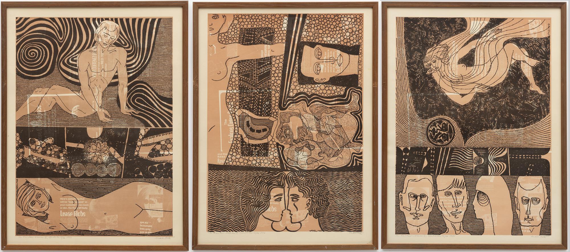 Endel Kõks, Triptych "Rainbow Woman I-III".