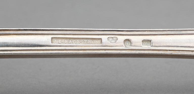 SERVISDELAR, 5 delar, silver, bl a Anders Wedin. Söderhamn, 1800-tal. Vikt 284 gram.