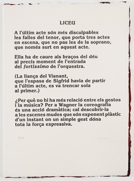 Antoni Tàpies, "Carrer de Wagner".