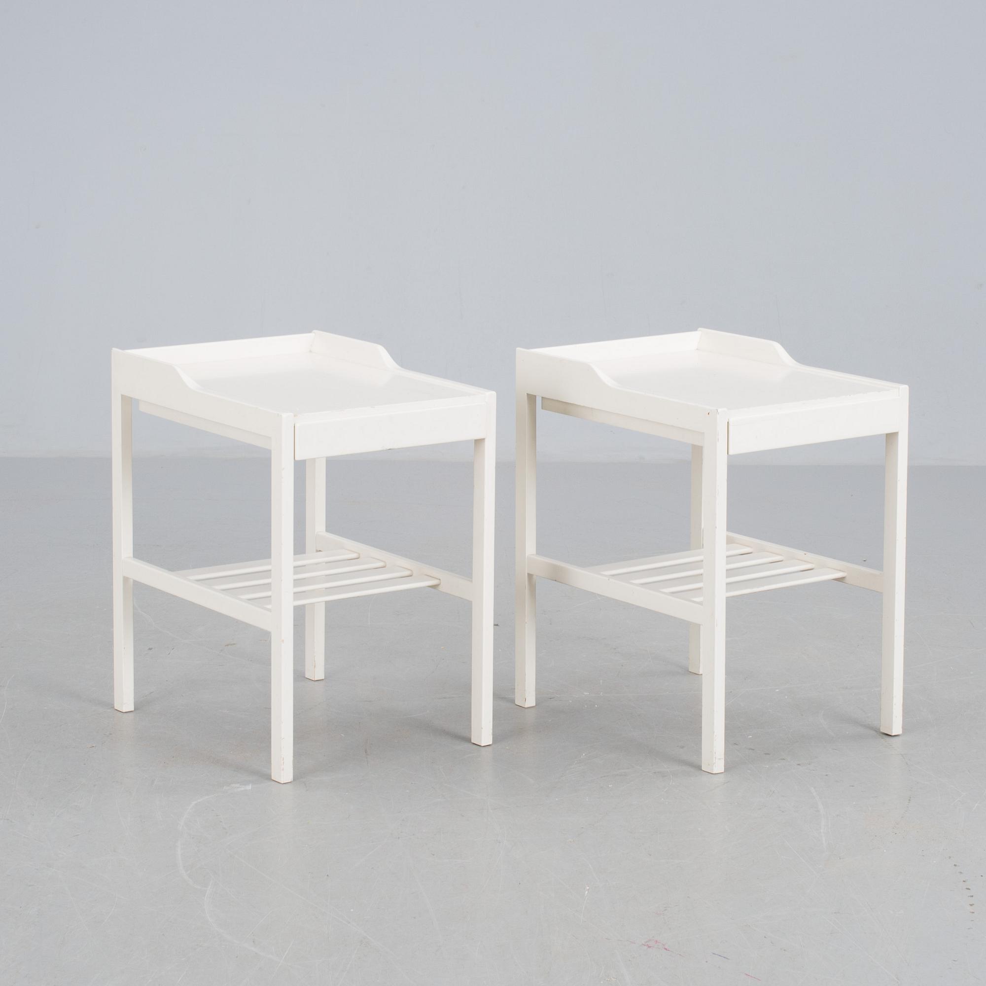 SÄNGBORD, 1 par, Bertil Fridhagen, Bodafors.