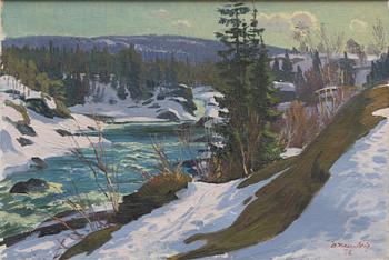 Ante (Anders) Karlsson-Stig, Winter landscape.
