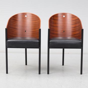 A pair of 'Costes' arm chairs by Philippe Starck, Aleph, Driade, Italy.