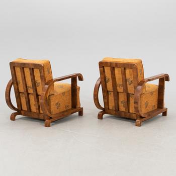 Fåtöljer ett par Art Deco 1900-talets första hälft.