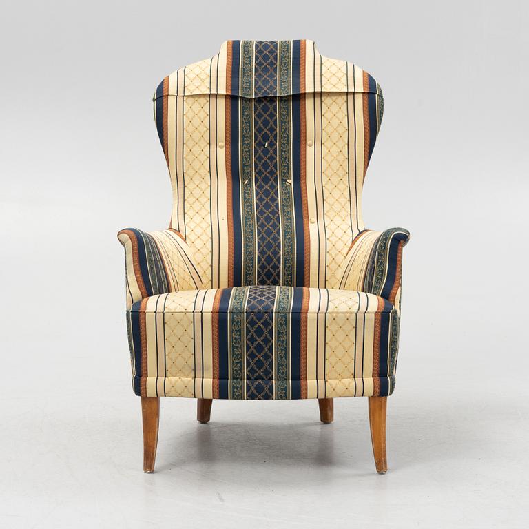 Carl Malmsten, armchair, "Farmor", OH Sjögren, second half of the 20th century.