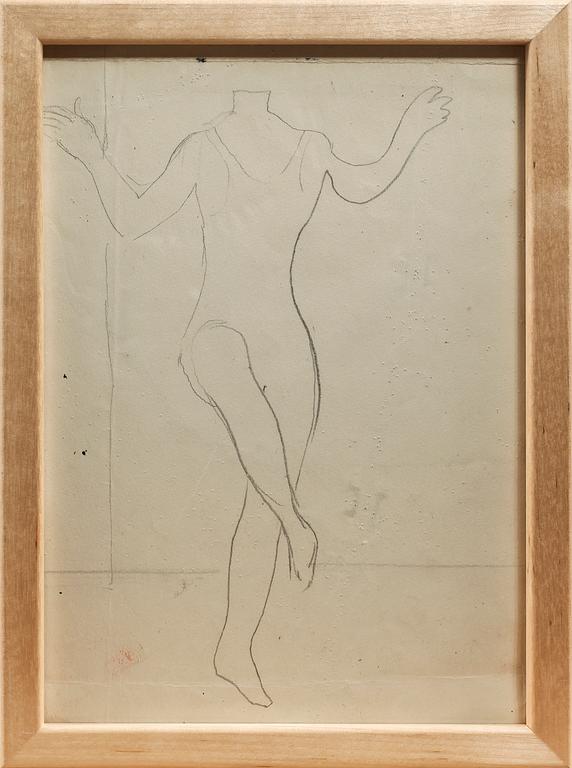 RAGNAR SANDBERG, 3 st, blyertsteckning samt blandtekniker, osign.