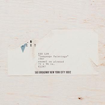 Ken Lum, "Language Paintings".