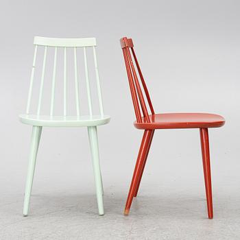 Yngve Ekström, five 'Pinocchio' chairs, Sweden, second half of the 20th century.