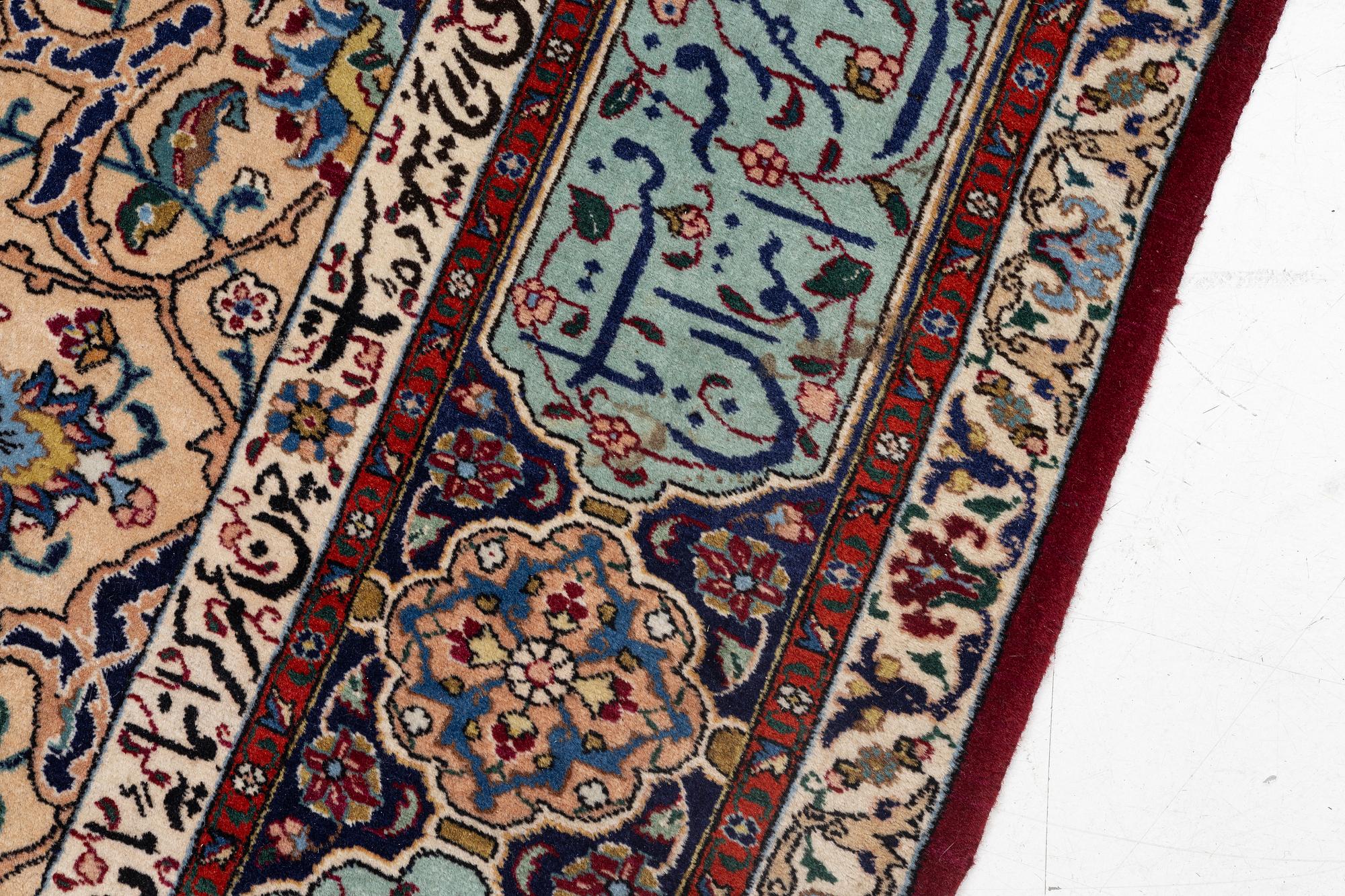 A Tabriz carpet, north-western Iran, figural, c. 270 x 180 cm.