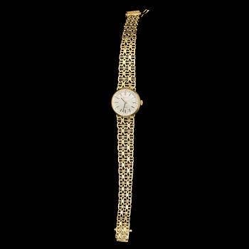 DAMARMBANDSUR, Certina, armbandet 18k guld, Falköping, 1985. Tot vikt 21 g.