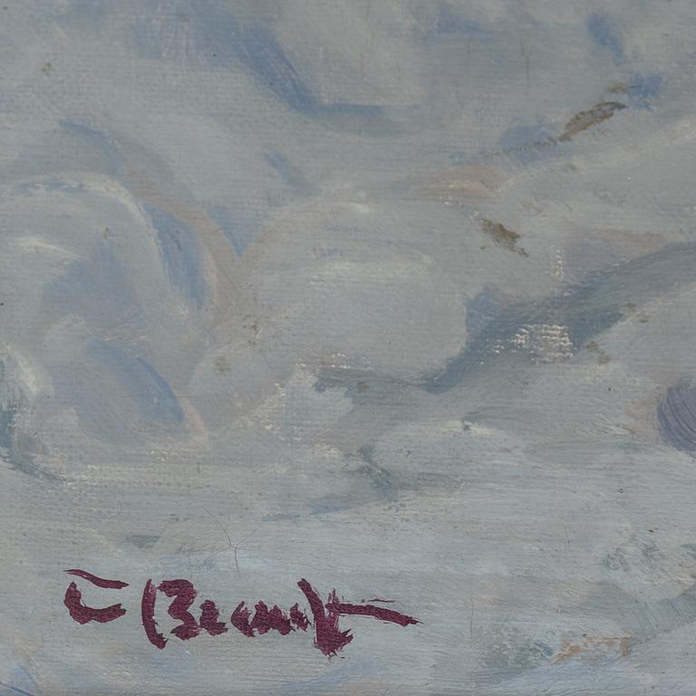 CARL BRANDT, olja på duk, signerad.