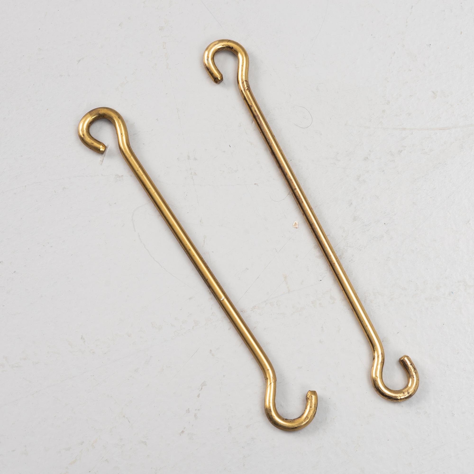 Erik Höglund, a brass ceiling lamp, Eriksmåla, Sweden, 1960's. Provenance Sven Lundh.