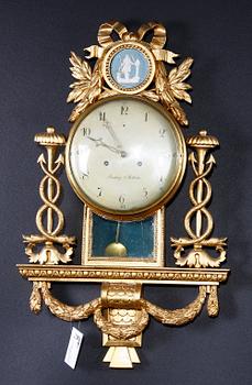 VÄGGPENDYL. Sengustaviansk. Beurling, Stockholm (1783-1806).