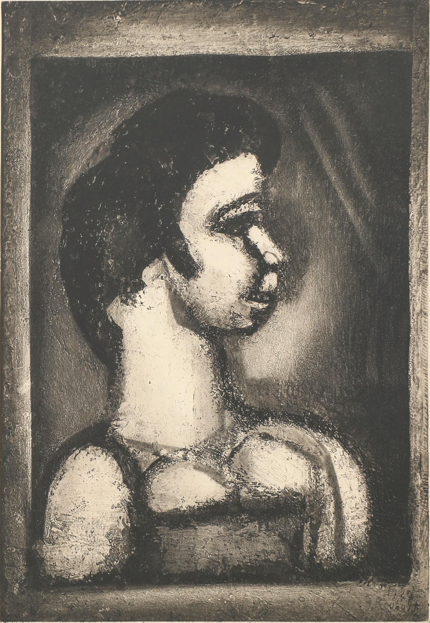 Georges Rouault, etching printed signature.