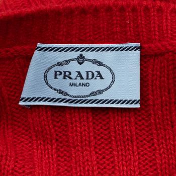 Prada, a knitted cashmere sweater, size 38.