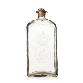 251. Aquavit bottle, Sweden early 19th century.