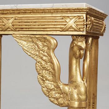 A 19th century Empire console table.