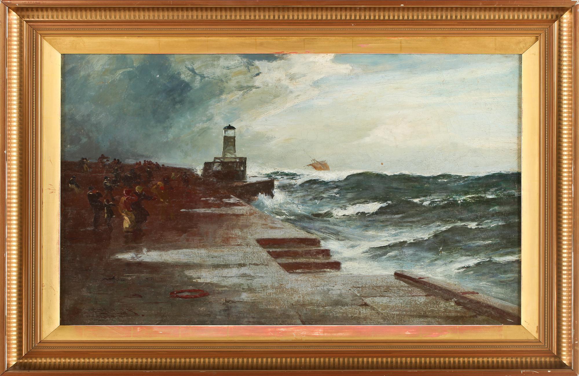 OKÄND KONSTNÄR, olja på duk, 1800-tal.