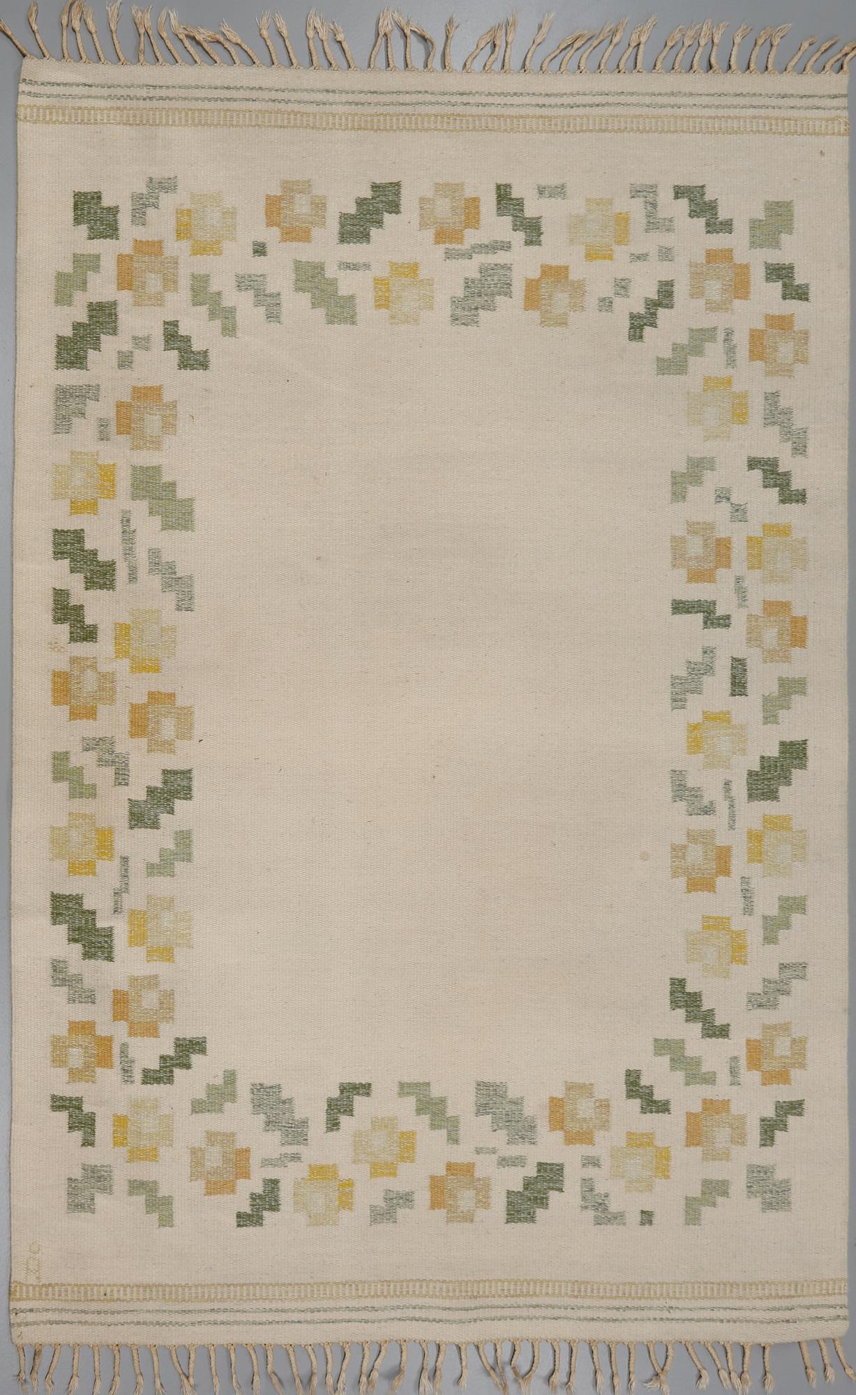 MATTA, rölakan, Anna Johanna Ångström, signerad Å, 1900-talets andra hälft, 235x165 cm.
