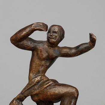 NILS FOUGSTEDT, skulptur, brons. Signerad.