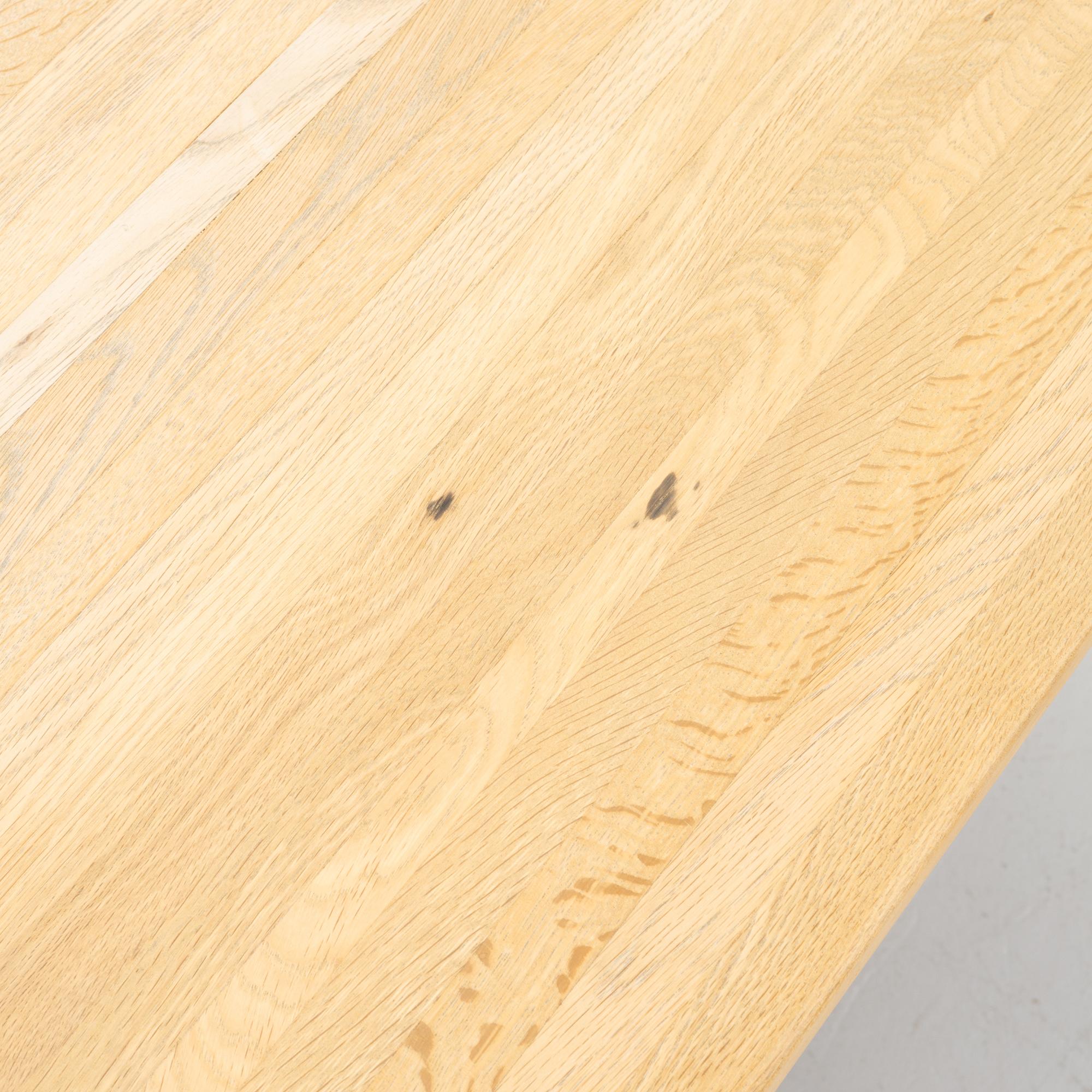 An oak coffee table, second half of the 20th Century.