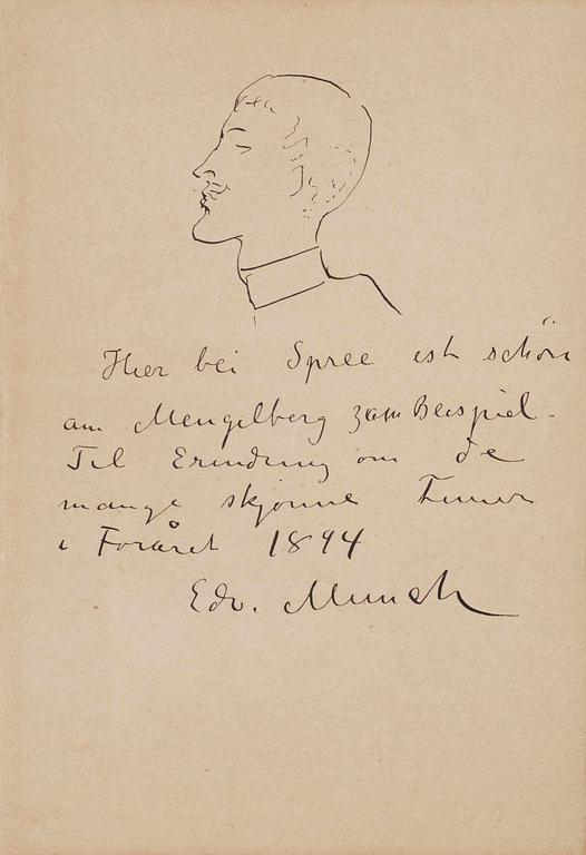 Edvard Munch, A self portrait.