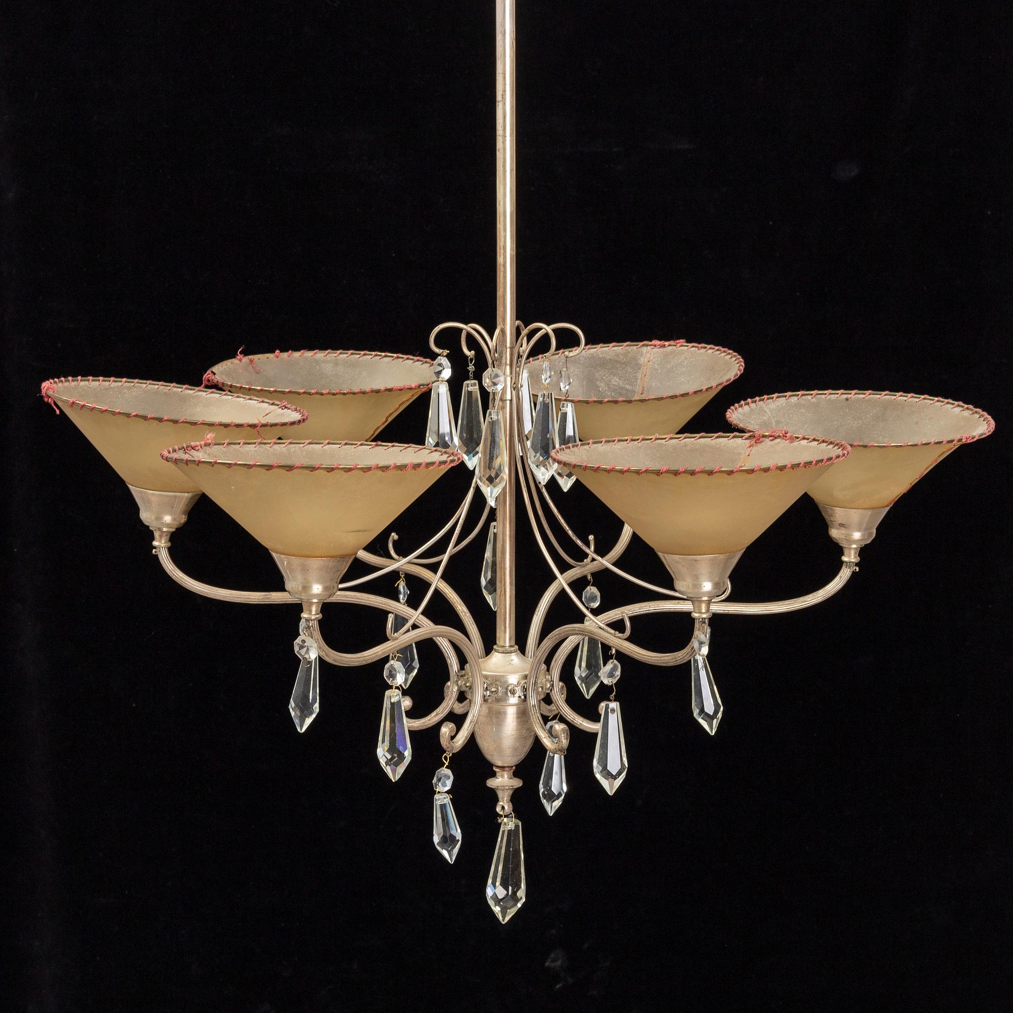 A 1920/30's art deco ceiling light.