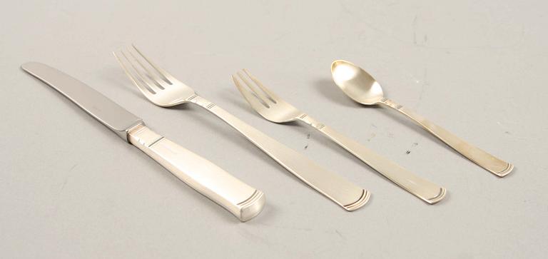 BESTICKDELAR, 36 delar, silver, "Rosenholm", GAB.