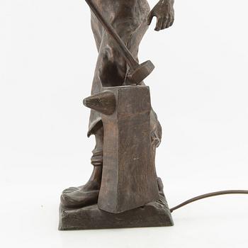 Bordslampa 1900-talets första hälft.