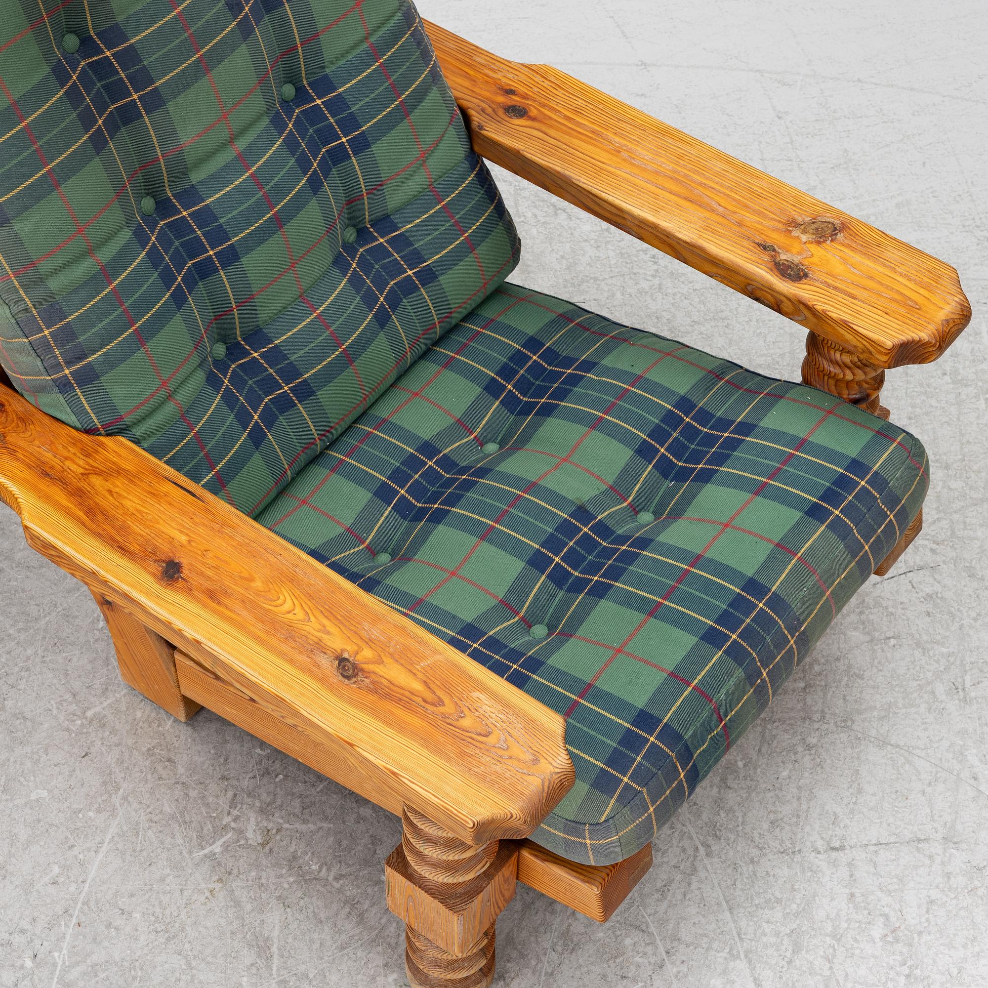 Uno & Östen Kristiansson, Armchairs, a pair, Luxus, Vittsjö, 1970s.