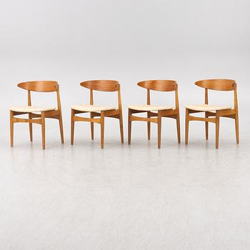 A set of four chairs, Scandinavia, 1950s/60s.